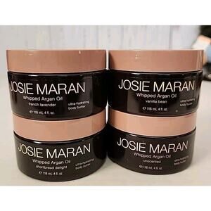Lot 4 Josie Maran Whipped Argan Oil Body Butter 4oz Each New Sealed Body Butter